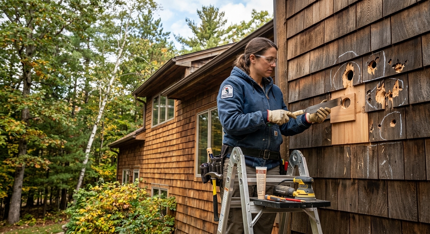 Woodpecker & Bird Damage Repair